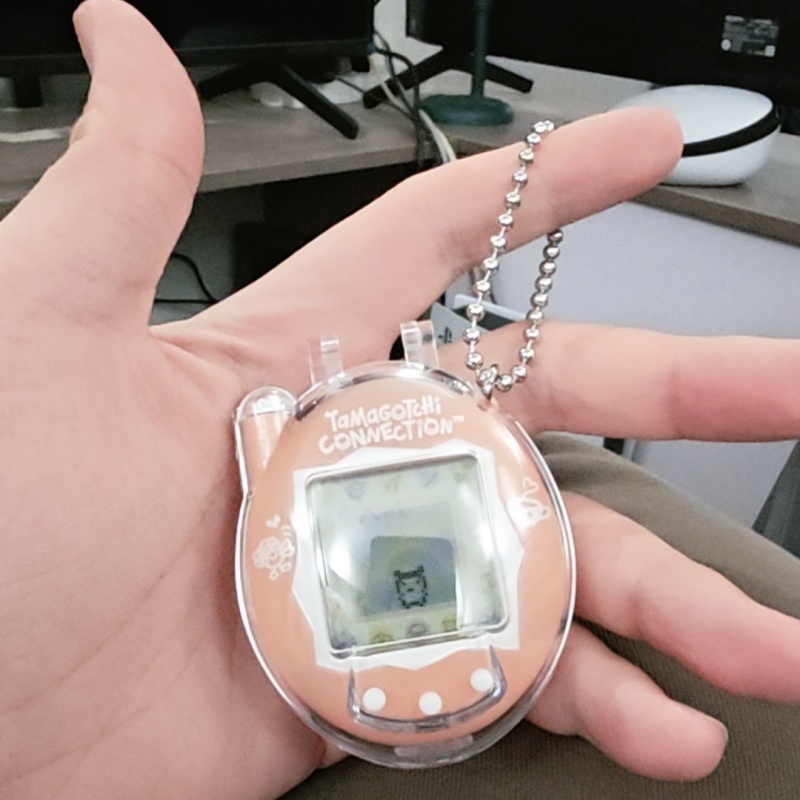 Retro Gaming Tv Box - Tamagotchi Bağlantı V3 Temizle sert çanta