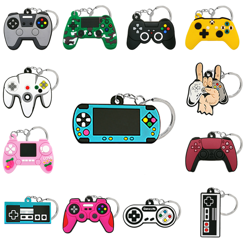 Retro Gaming Keychain - 1 adet moda yeni anahtarlıklar bireysel