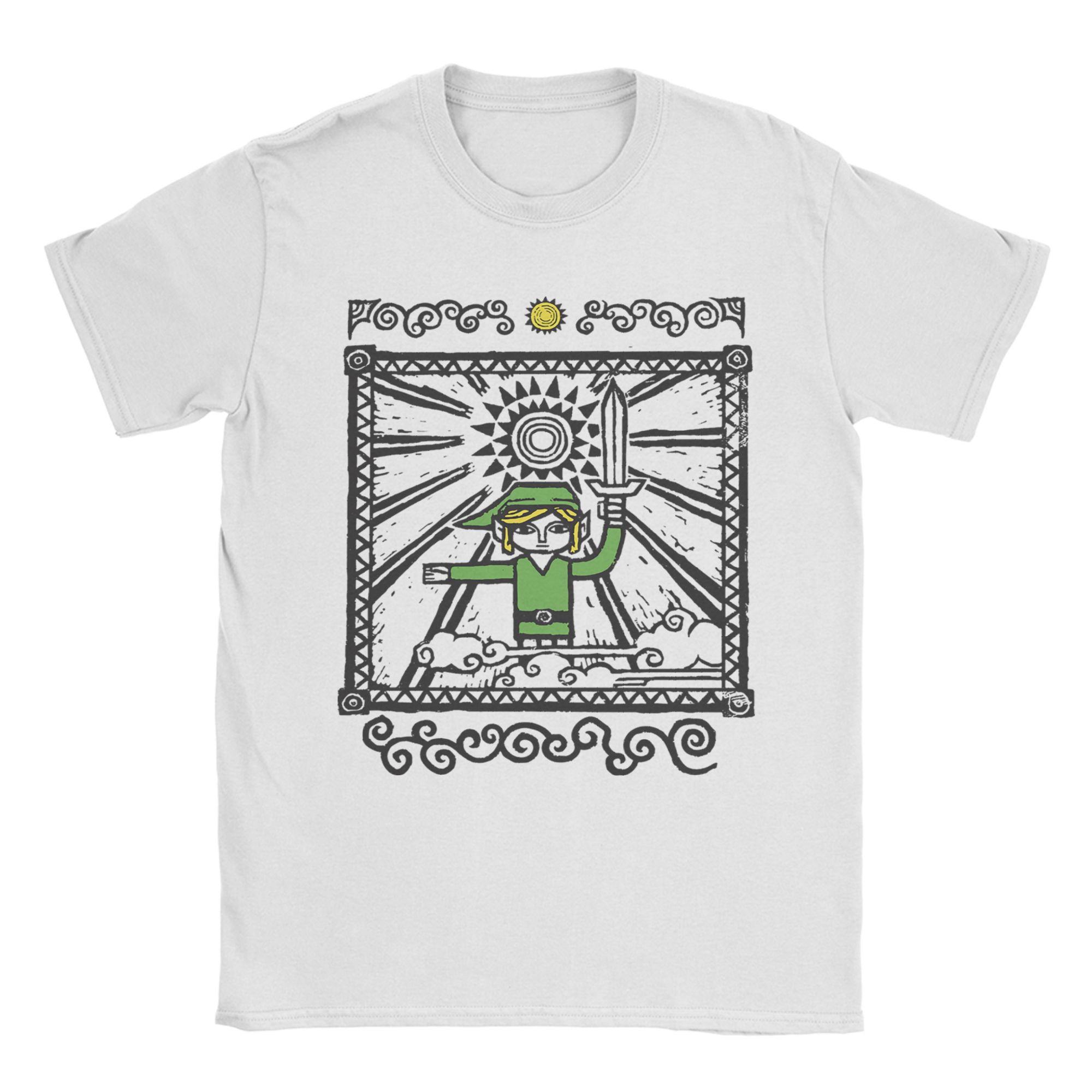 Retro Gaming T Shirt - Zelda T-Shirt Erkekler Vintage Oyun Vintage