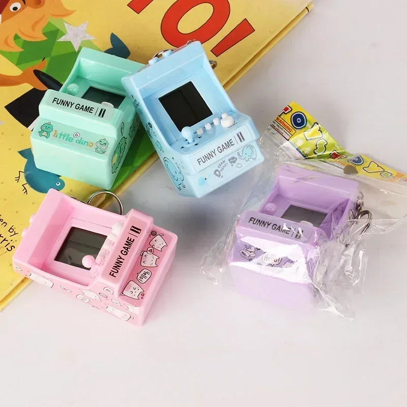Retro Gaming Keychain - Taşınabilir Mini cep anahtarlık yüzük yerleşik