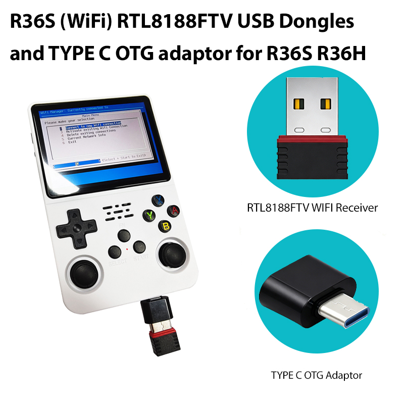 Retro Gaming In 2026 - 2026 R36S (WiFi) RTL8188FTV USB Dongle'ları