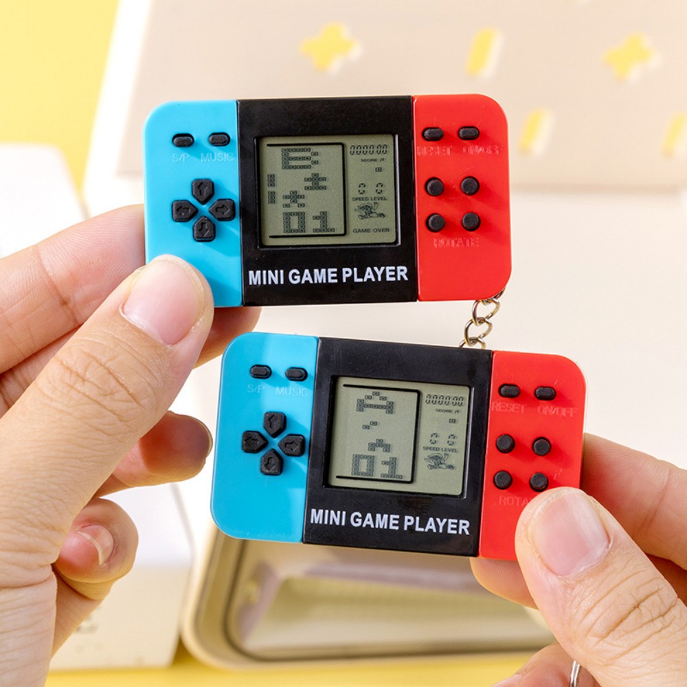 Retro Gaming Keychain - Klasik Tetris El Oyun Konsolu Anahtarlık