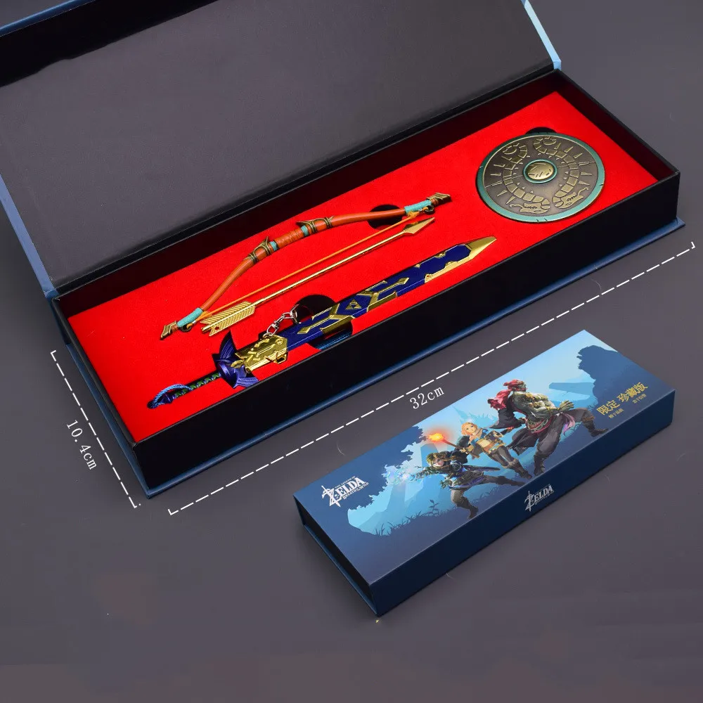 Retro Gaming Keychain - 3 adet/takım Oyun Zelda Anime Anahtarlık