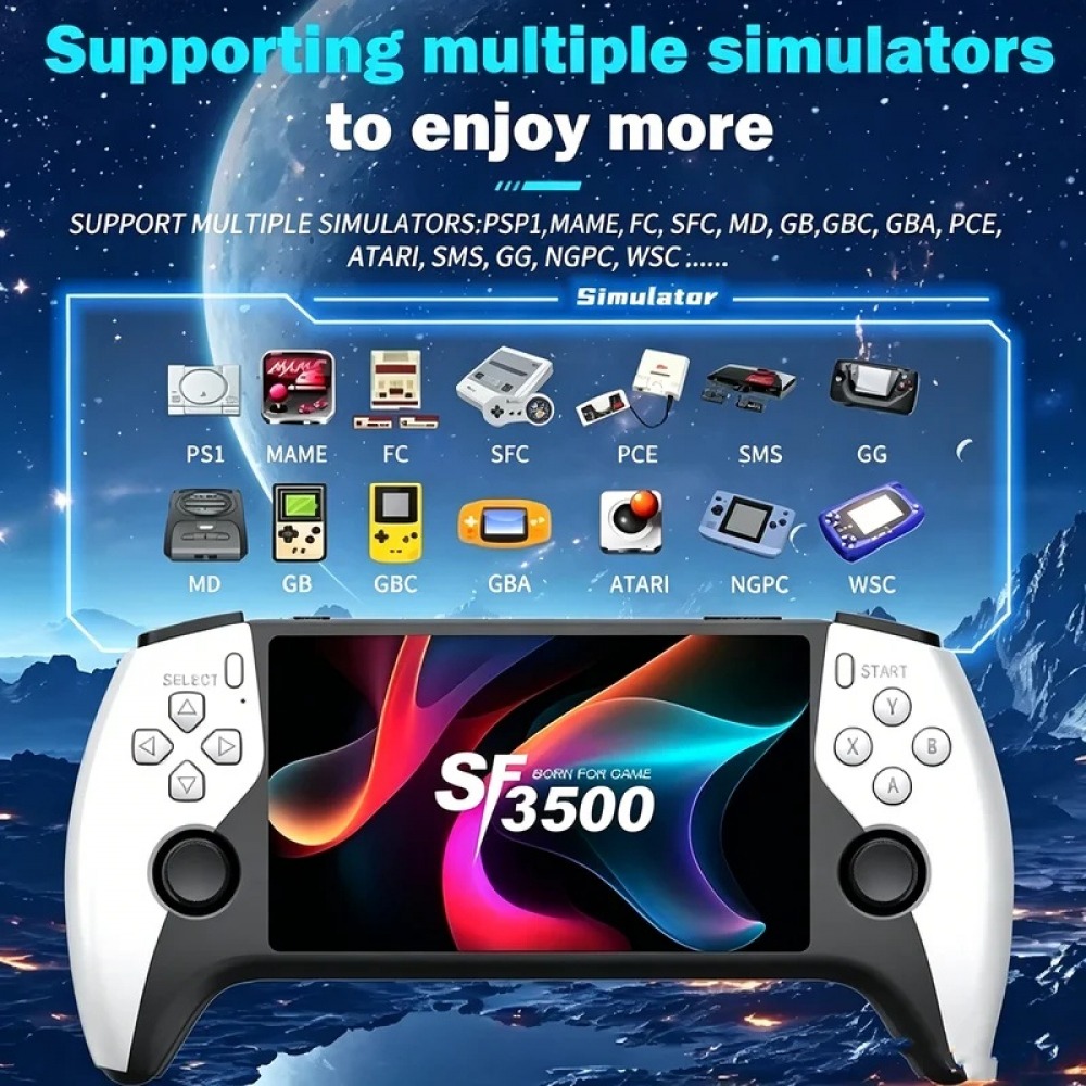 Retro Gaming Gadgets - SF3500 5 inç El Oyun Konsolu,