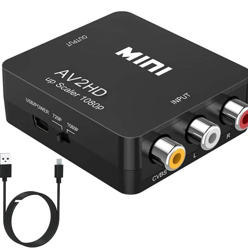 Retro Gaming And Projector - 1080P Mini AV - HDMI Dönüştürücü