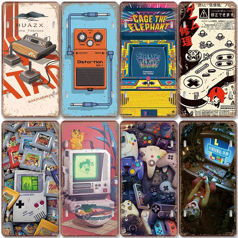 Vintage Oyun Metal Tabelası Re - Retro Gaming For Tv incelemesi ve fiyatı