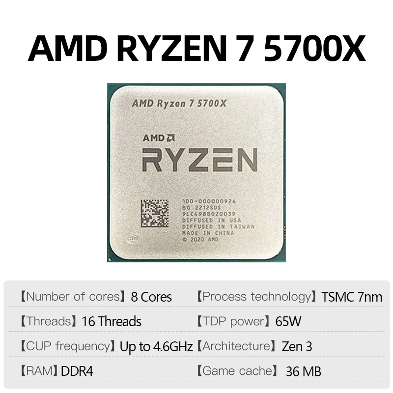 AMD Ryzen 7 5700X Oyun Bilgisa - Amd Cpu Ryzen 7 incelemesi ve fiyatı