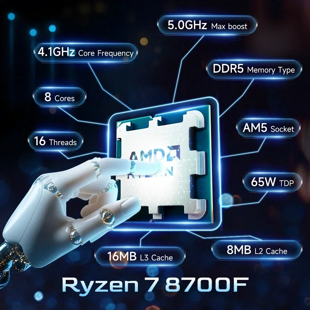 AMD Ryzen 7 8700F Yeni Masaüst - Amd Cpu Ryzen 7 incelemesi ve fiyatı