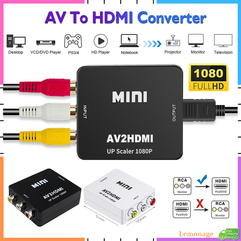 AV RCA HDMI Dönüştürücü 1080 P - Retro Gaming And Projector incelemesi ve fiyatı
